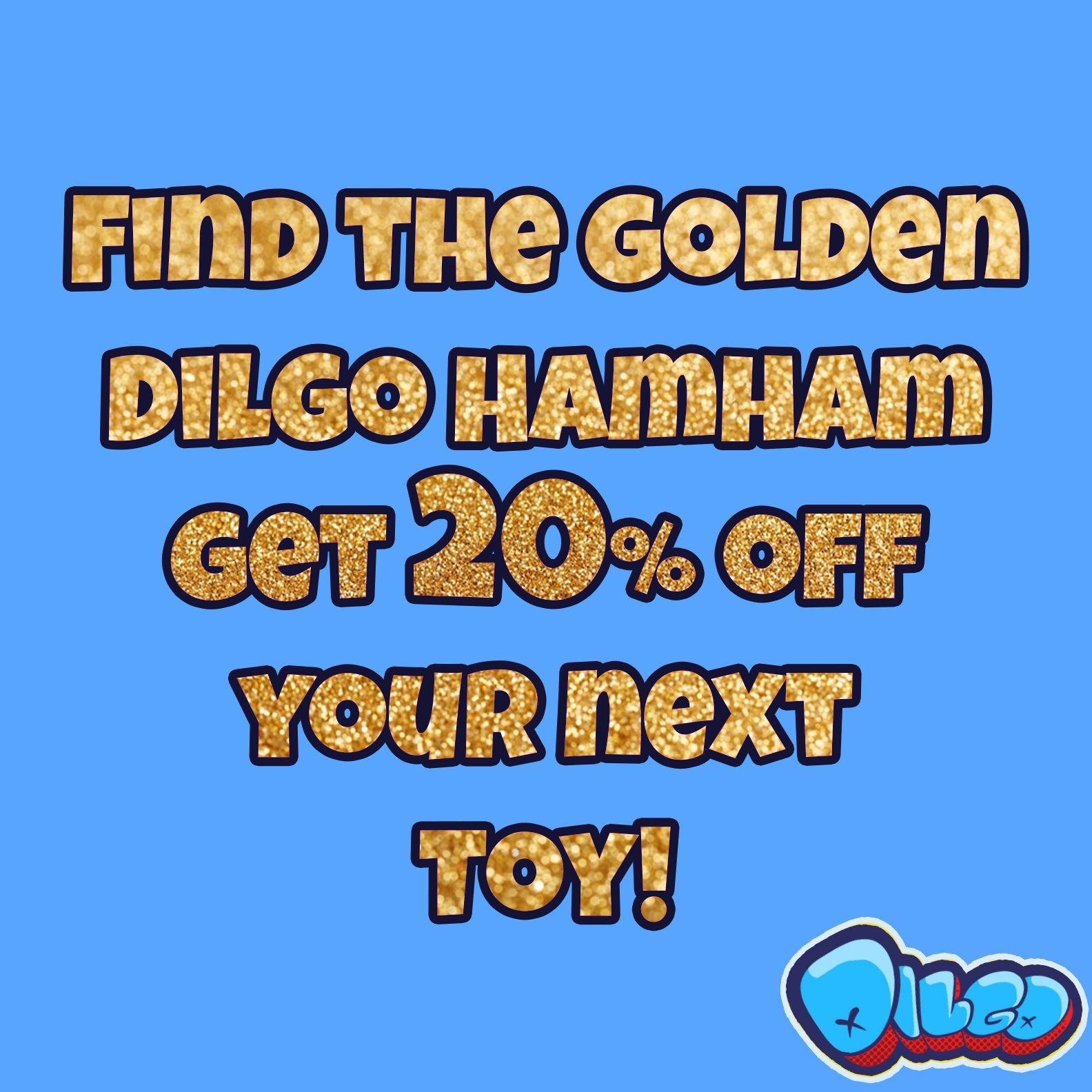 WIN A DISCOUNT: Golden Ham-ham Squishy Raffle